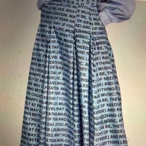 THOMAS MAGPIE / Original printed skirt / Blue & Brown